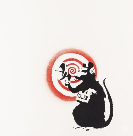Banksy, ‘Radar Rat (hand sprayed)’, 2004