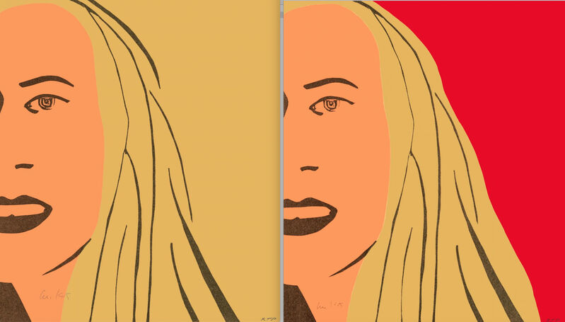 Alex Katz, ‘Ariel 4 and 5 - Suite of two Prints’, 2021, Mixed Media, Woodcut on paper, Gallery HAAS & GSCHWANDTNER