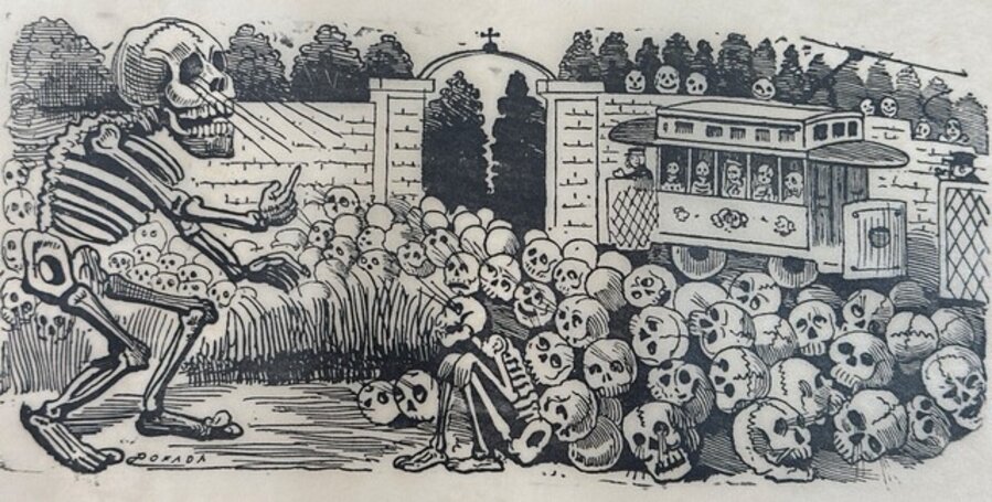 Original Woodcut on Rice Paper