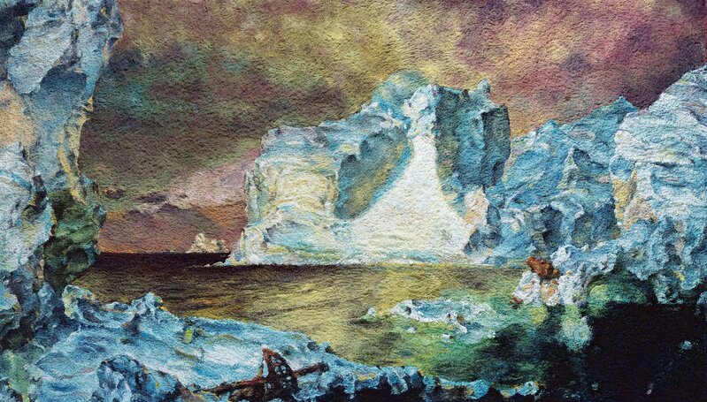 Vik Muniz, ‘Pictures of Pigment: The Icebergs, after Frederic E. Church’, 2007, Photography, Chromogenic print, Rena Bransten Gallery