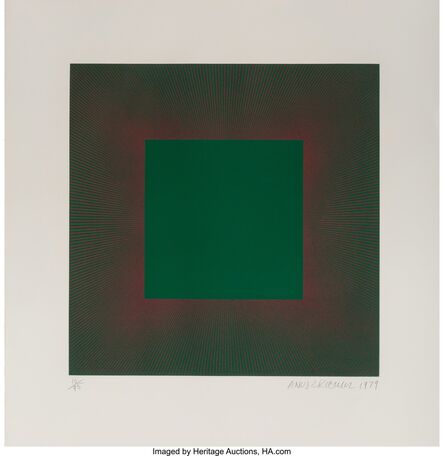 Richard Anuszkiewicz, ‘Green with Red, from the Autumn Suite’, 1979