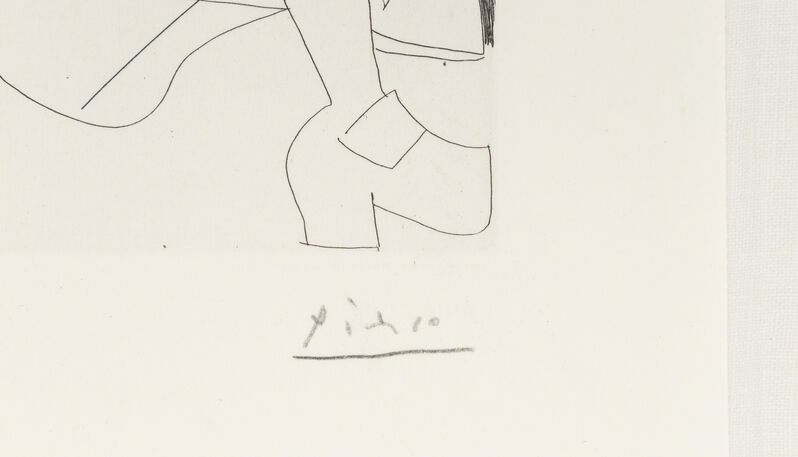 Pablo Picasso, ‘Homme rembranesque à la pipe, from Séries 347’, 1968, Print, Etching on BFK Rives paper, Heritage Auctions