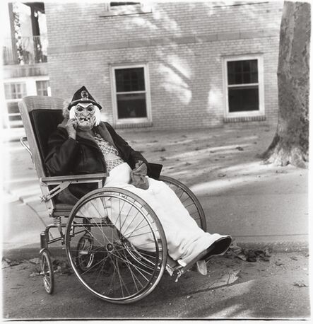 Diane Arbus, ‘Masked Woman in a Wheelchair, PA’, 1970
