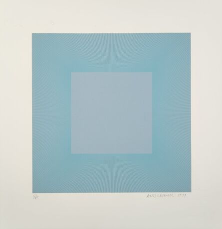 Richard Anuszkiewicz, ‘Winter Suite (Light Blue with Light Blue)’, 1979