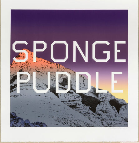Ed Ruscha, ‘Sponge Puddle’, 2015