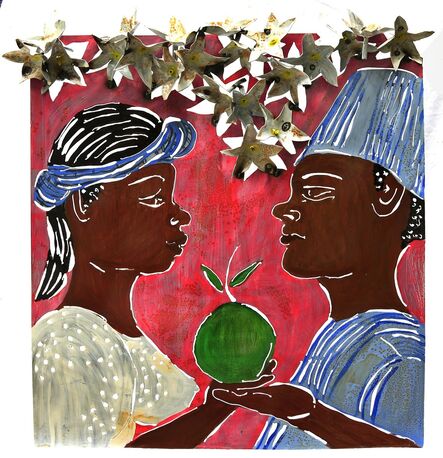 Sokari Douglas Camp, ‘Eve's conversation (hat up), from the Frangipani series ’, 2017