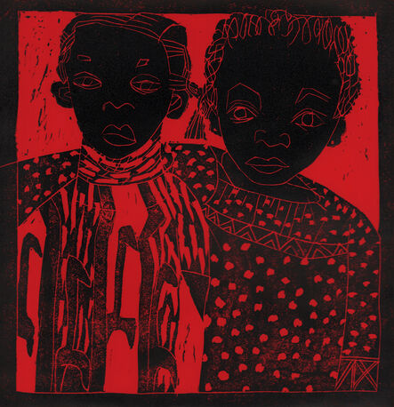 Dindga McCannon, ‘Afrodesia & Mira Gandy’, 1971