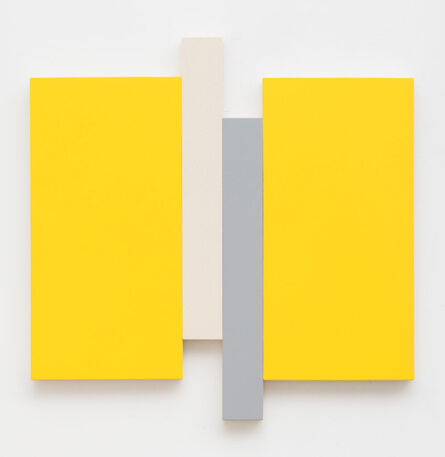 Scot Heywood, ‘Arupa – yellow, gray, canvas’, 2018