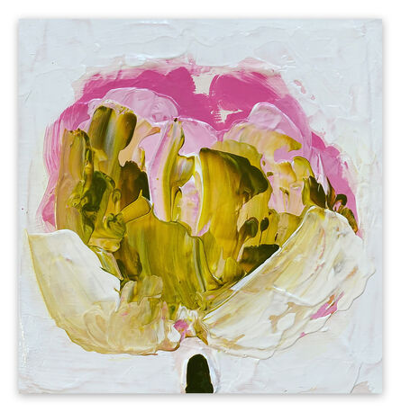 Anya Spielman, ‘Green, Gold, Pink (Abstract Painting)’, 2021