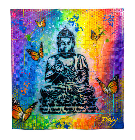 RISK, ‘Peaceful Buddha with Butterflies’, 2022