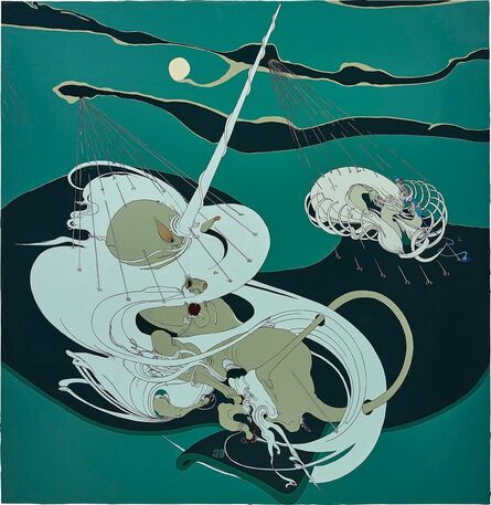Inka Essenhigh, ‘White Rain’, 2000