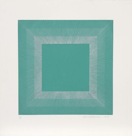 Richard Anuszkiewicz, ‘Winter Suite (Green with Silver)’, 1979