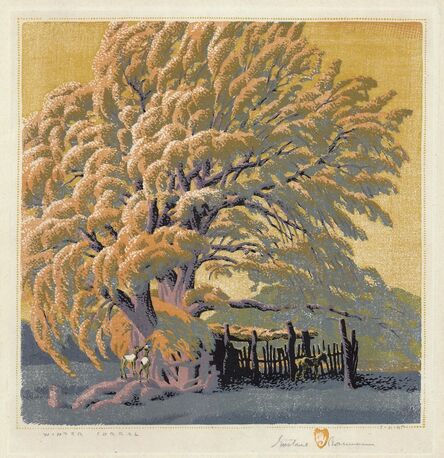 Gustave Baumann, ‘Winter Corral.’, ca. 1940