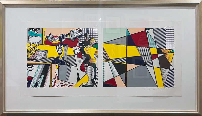 Roy Lichtenstein, ‘Tel Aviv Museum’, 1989, Print, Lithograph in colors on Rives BFK paper, Georgetown Frame Shoppe