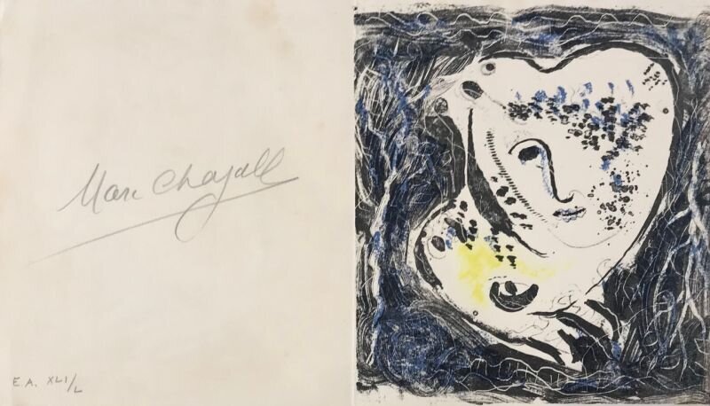 Marc Chagall, ‘Catalogue - Frontispiece ’, 1969, Print, Lithograph on paper, Le Coin des Arts