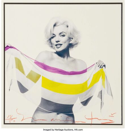 Bert Stern, ‘Marilyn Monroe with Striped Scarf’, 1962