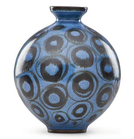 Rupert J. Deese, ‘Bulbous vase with circles, Claremont, CA’