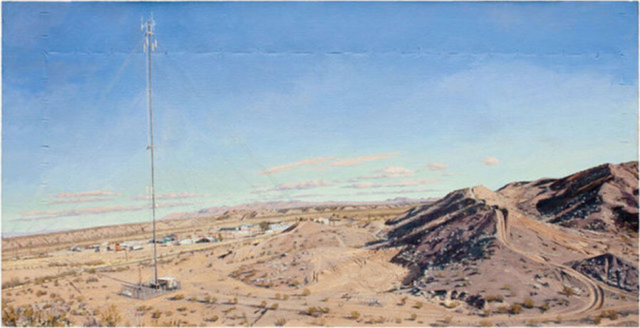 Sand Hills with Cell Tower, Presidio, TX, A.M.