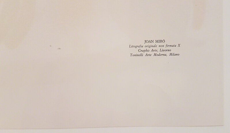 Joan Miró, ‘Litografia Originale X’, 1972, Print, Color Lithograph, Cerbera Gallery