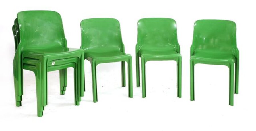 A set of six 'Selene' chairs