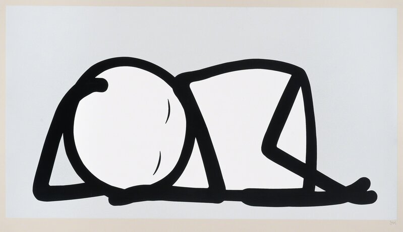 Stik, ‘Silver Sleeping Baby’, 2015, Print, Screen print, Oliver Clatworthy