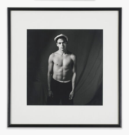 John Dugdale, ‘Young Man with White Cap (Portrait of Eric Rhein at 21 Years of Age)’, 1982