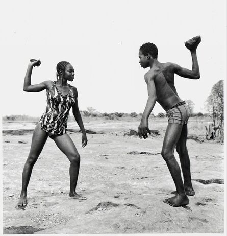 Malick Sidibé, ‘Combat des amis avec pierres’, 1976