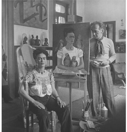 Nickolas Muray, ‘Frida Painting “parrots”’, 1941