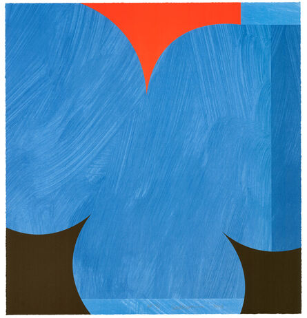 Sarah Crowner, ‘Untitled (Blue Clovers)’, 2023