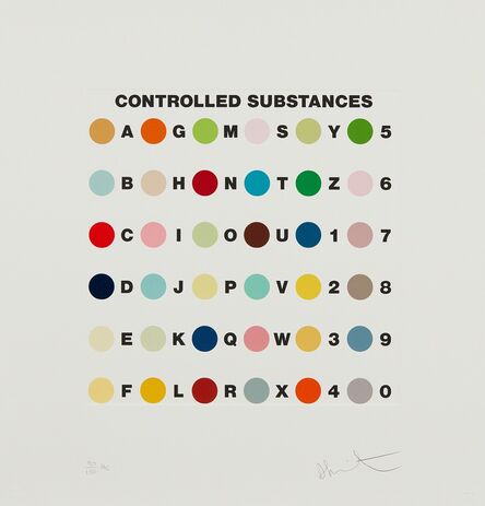 Damien Hirst, ‘Controlled Substances Key Spot (Meprobamate): one plate’, 2011