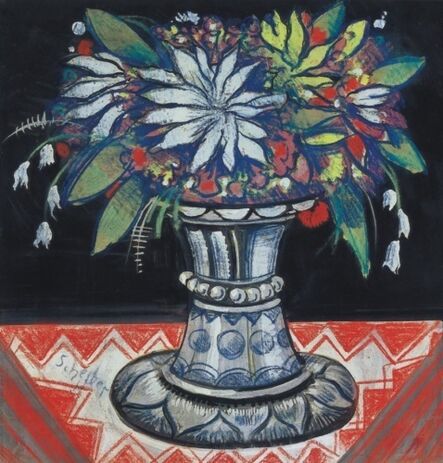 Hugó Scheiber, ‘Flowers in a Vase’, unknown
