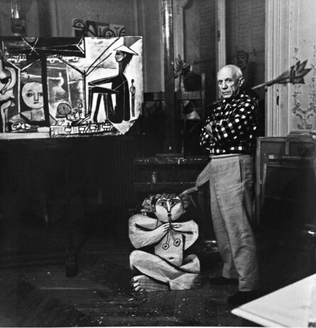 Lucien Clergue, ‘<Picasso devant le table an du film mystere picasso>’, 1975