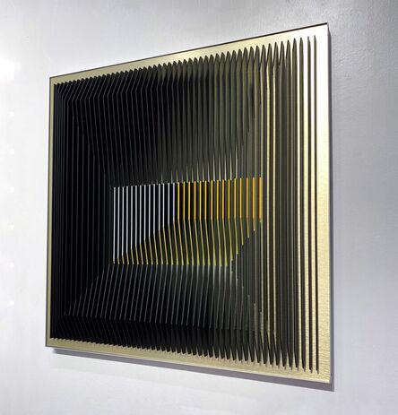 J. Margulis, ‘J. Margulis - Gold Illusion - kinetic wall sculpture ’, 2020