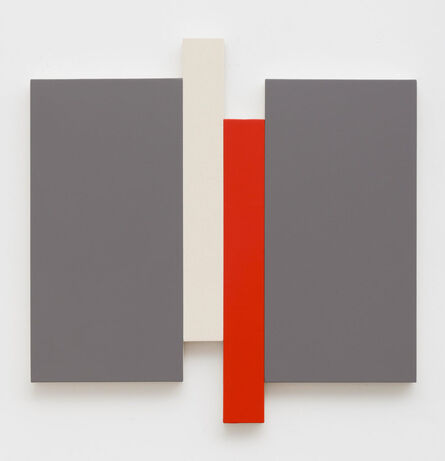 Scot Heywood, ‘Arupa – gray, red, canvas’, 2017