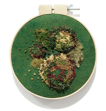 Emma Mattson, ‘Moss Embroidery II’, 2017