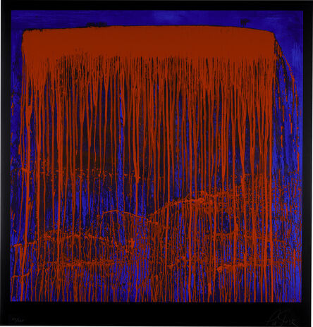Pat Steir, ‘Red and Blue Berlin Waterfall (R. p. 177)’, 1993