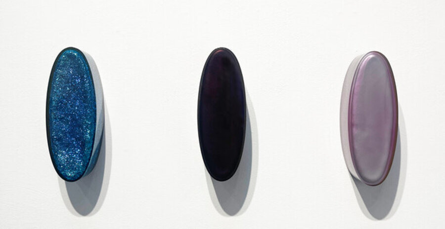 Untitled Colored Studies, Blue, Purple, Mauve