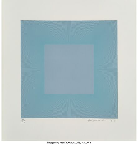Richard Anuszkiewicz, ‘Winter Suite (Light Blue with Light Blue)’, 1979