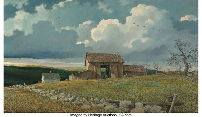 Eric Sloane, ‘Connecticut Spring’, Painting, Oil on board, Heritage Auctions
