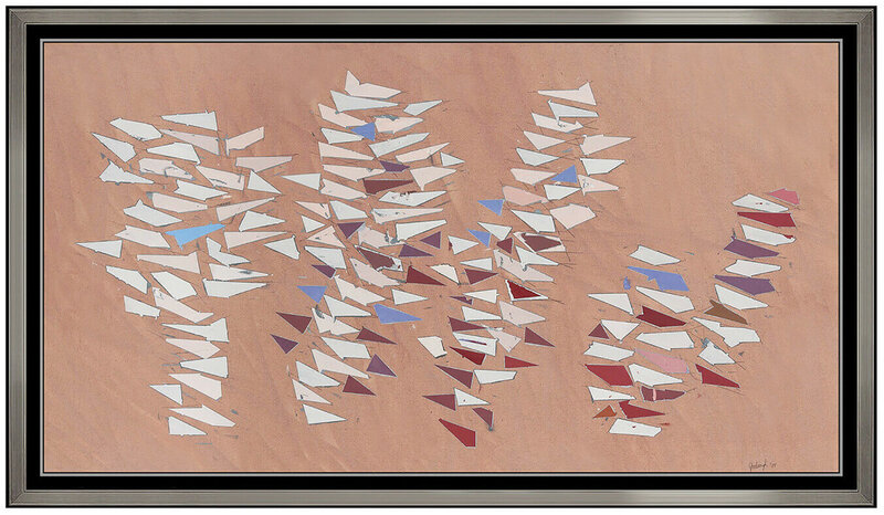 Robert Goodnough, ‘On Gray Pink’, 1988, Painting, Oil and Acrylic Paint on Canvas, Original Art Broker