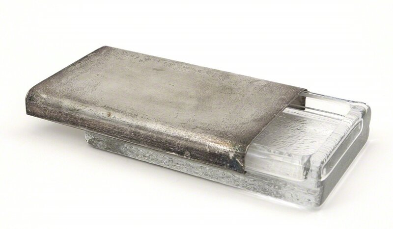 Joe Colombo, ‘A cigarette case box for ARNOLFO DI CAMBIO’, 1969, Design/Decorative Art, Pressed crystal silver metal., Aste Boetto