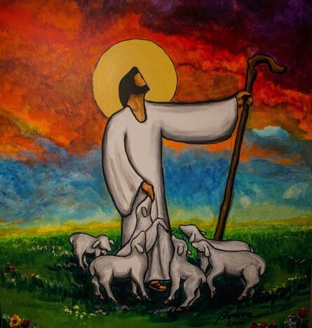 Francisco Borboa, ‘Jesus the Good Shepherd 耶穌善牧’