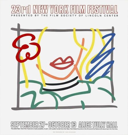 Tom Wesselmann, ‘Monica, Lincoln Center 23rd New York Film Festival 1985’, 1985
