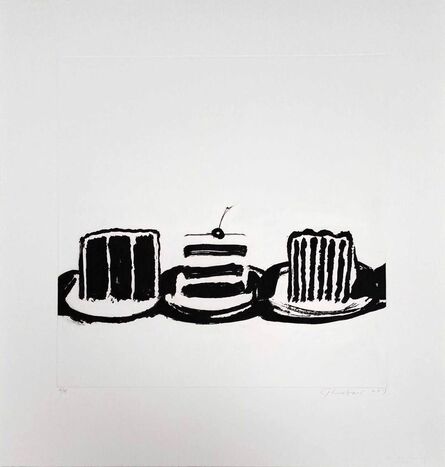Wayne Thiebaud, ‘Cut Cakes’, 2015