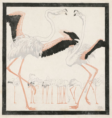 Ludwig Heinrich Jungnickel, ‘Flamingos’, 1910