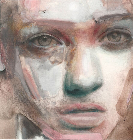 Martha Zmpounou, ‘Turquoise Face Study ’, 2018