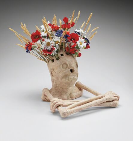 Maurizio Cattelan, ‘Untitled (skeleton vase)’, 2000