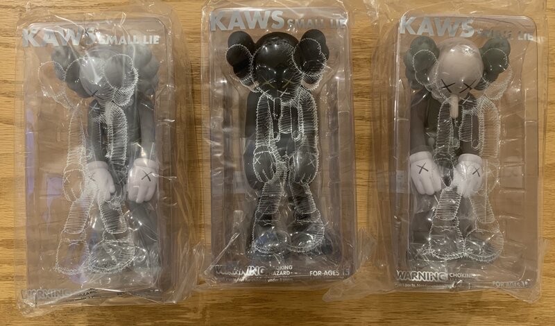 KAWS, ‘Small Lie (Set of Three)’, 2017, Ephemera or Merchandise, Painted cast vinyl, Artsy x Capsule Auctions