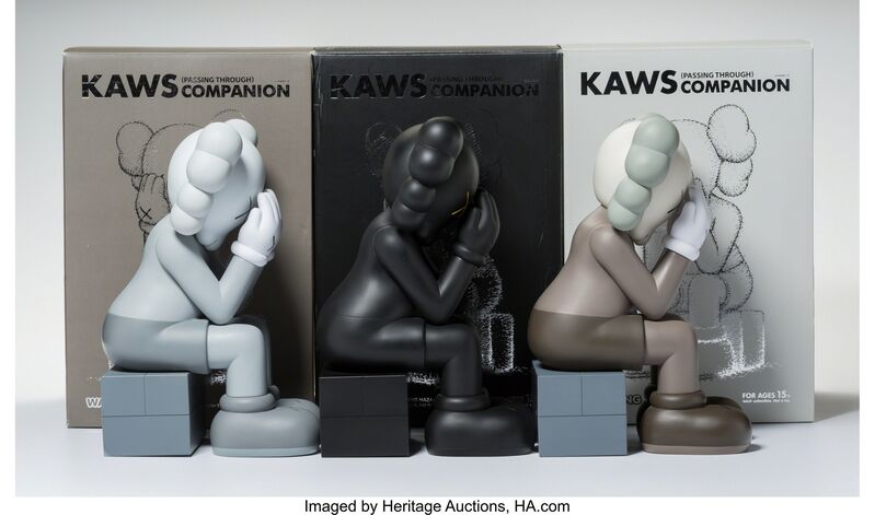KAWS, ‘Companion-Passing Through, set of three’, 2013, Other, Painted cast vinyl, Heritage Auctions