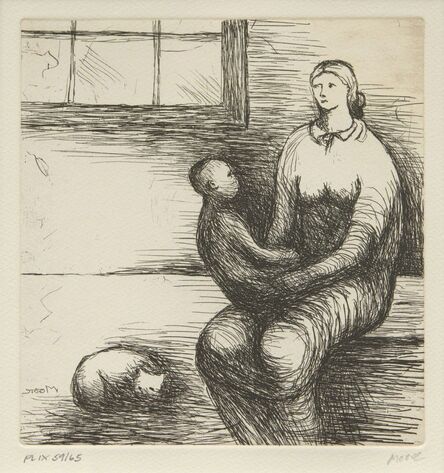 Henry Moore, ‘Mother and Child IX [Cramer 679]’, 1983